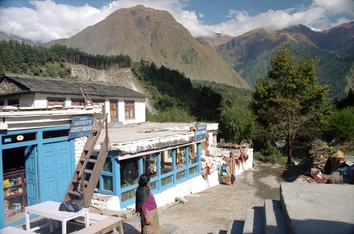 401 Lete Namaste Guest House It took 25 minutes to walk through Lete (2480m) to the Namaste Guest House at the end of Lete next to the Lete Khola.